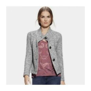 Cabi Grey Fleece Button Jacket